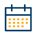 An icon of a calendar representing the shift calendars we offer for free.