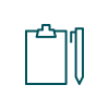 Notepad and pen icon