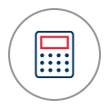 Calculator icon on Firefighters Mutual Bank's home loans page, symbolising easy access to financial planning tools for educators seeking home financing options.